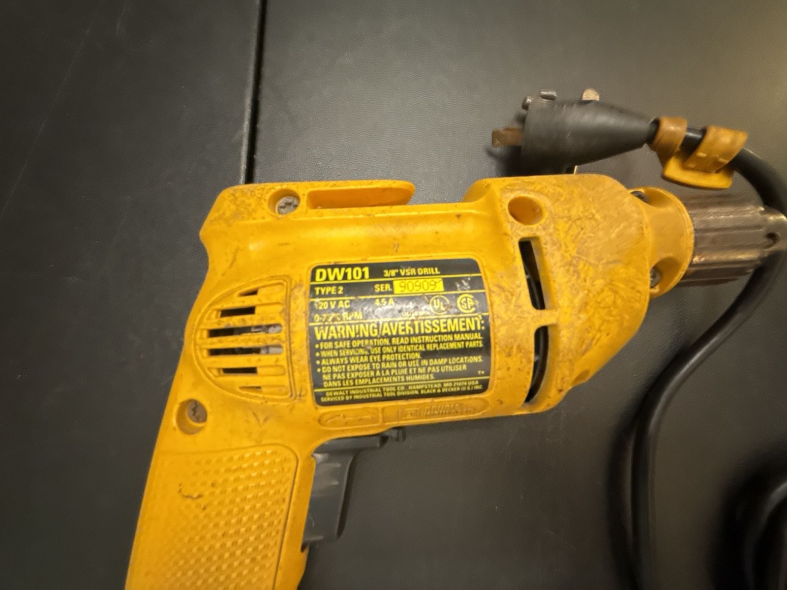 DeWalt DW101 3/8 inch VSR Corded Drill