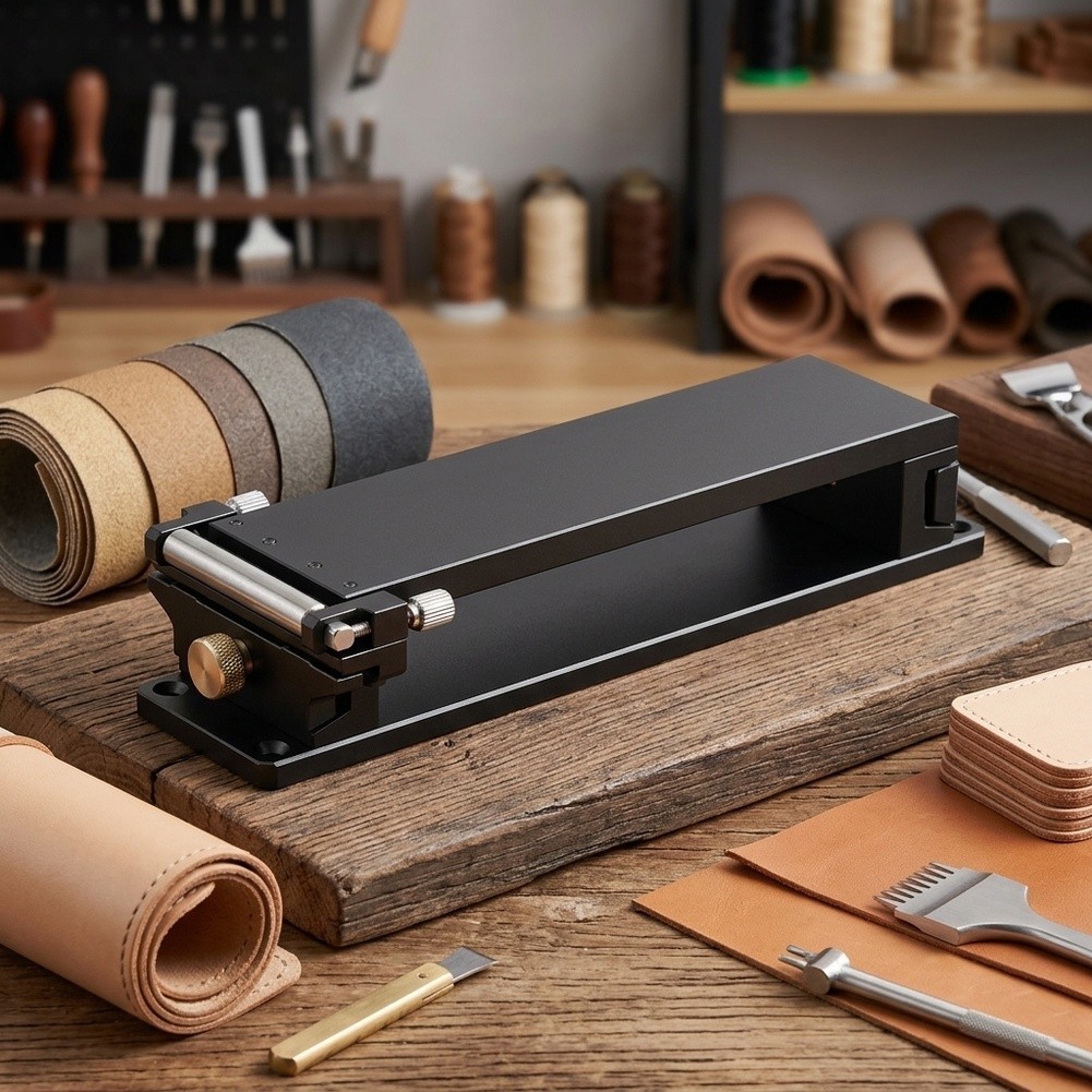 Woodworking Sandpaper Holder for Leather Craft For DIY 25cm x 8cm x 5cm