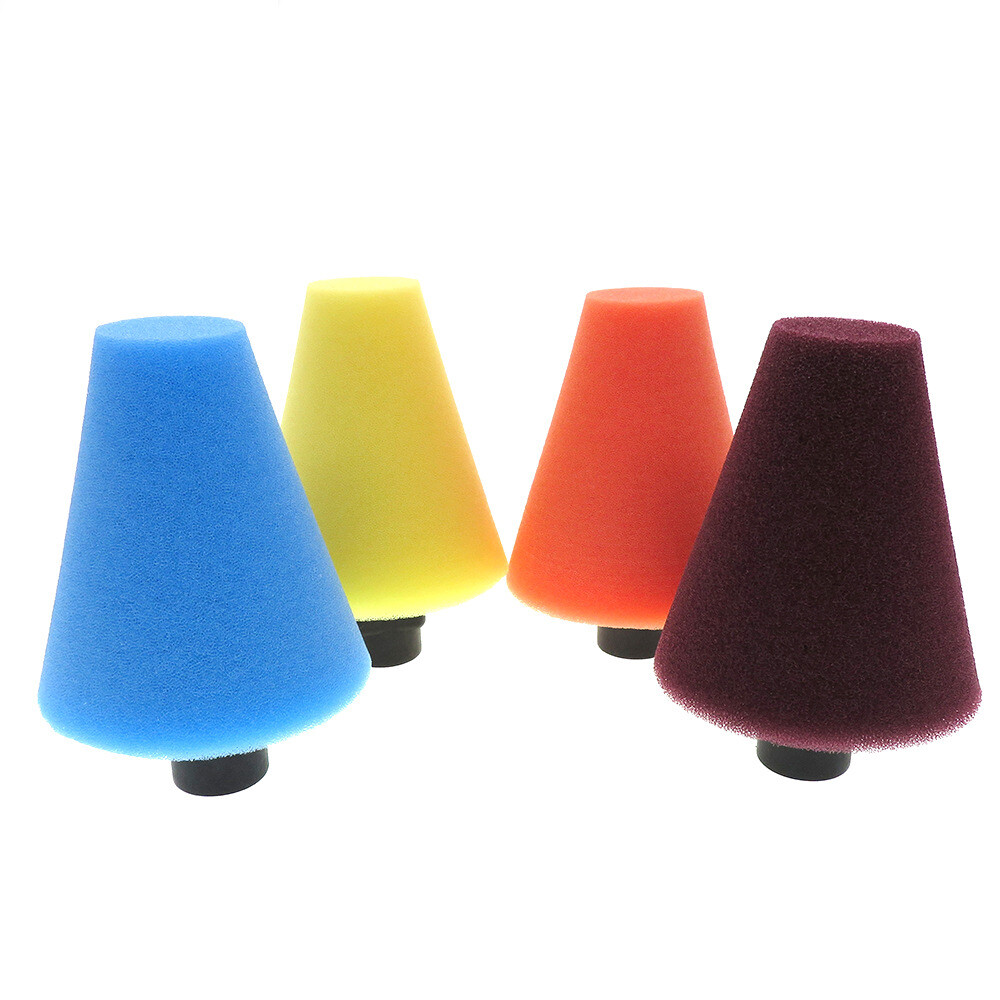 75*85mm Conical Sponge Buffing Set Clean Brush for Automotive Car Wheel Hub Care