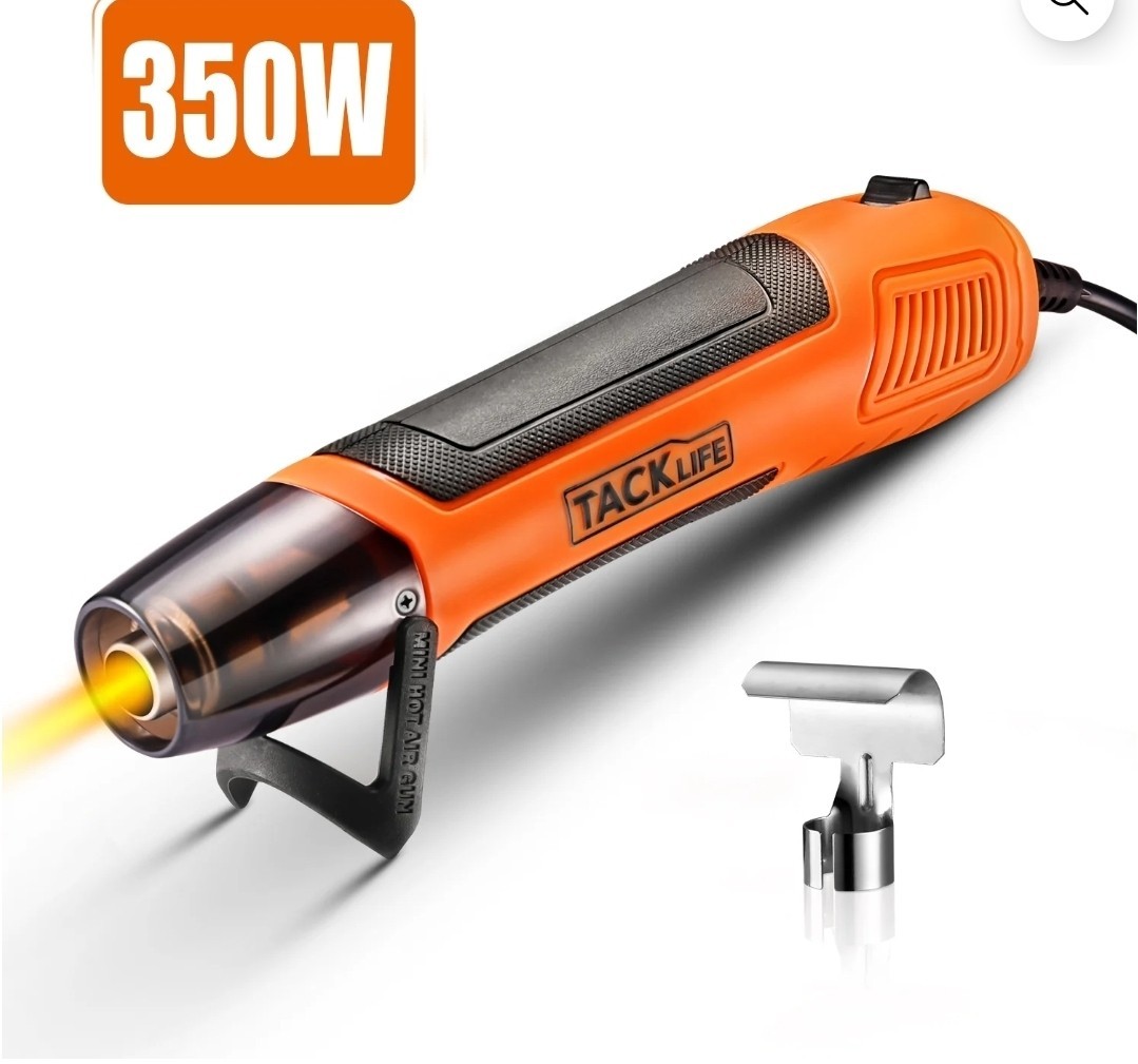 TACKLIFE Mini Heat Gun, 350W/662°F Hot Air Gun with 6.56Ft Long Cable-HGP35AC