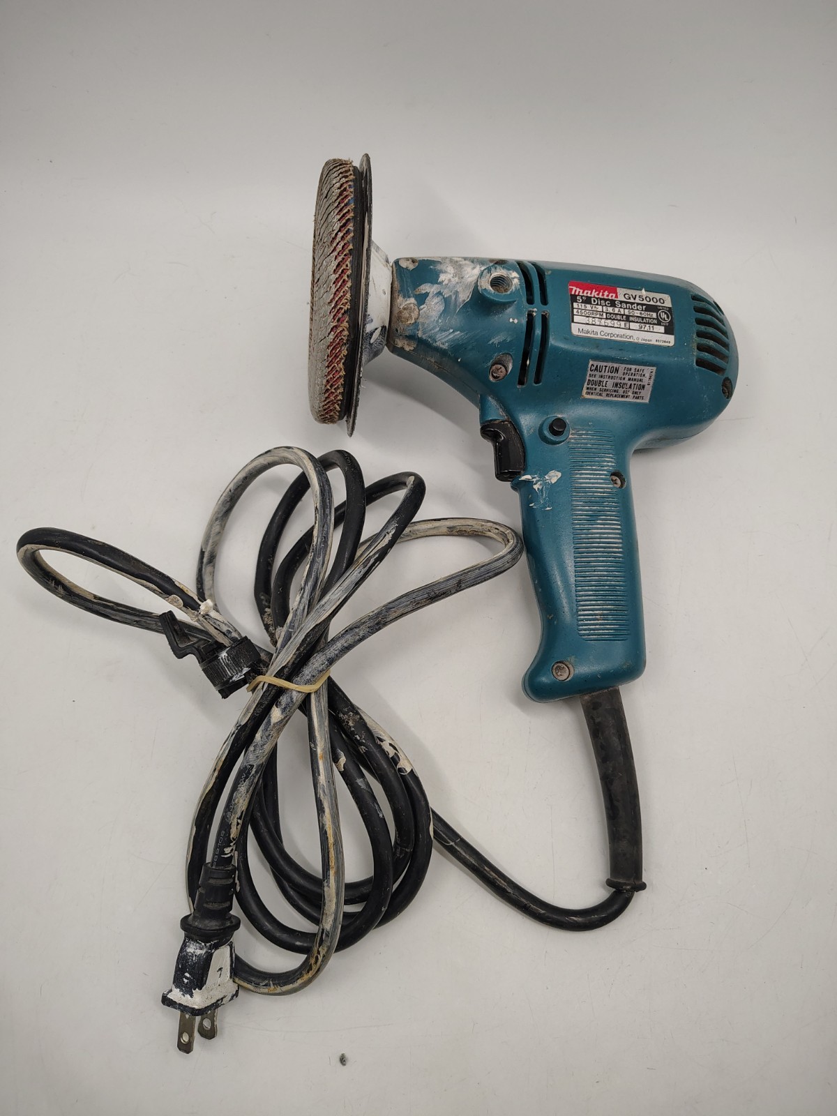 Makita GV5000 5&Prime; 125 mm Disc Sander 115V 4500 Rpm Made In Japan Grinder TESTED
