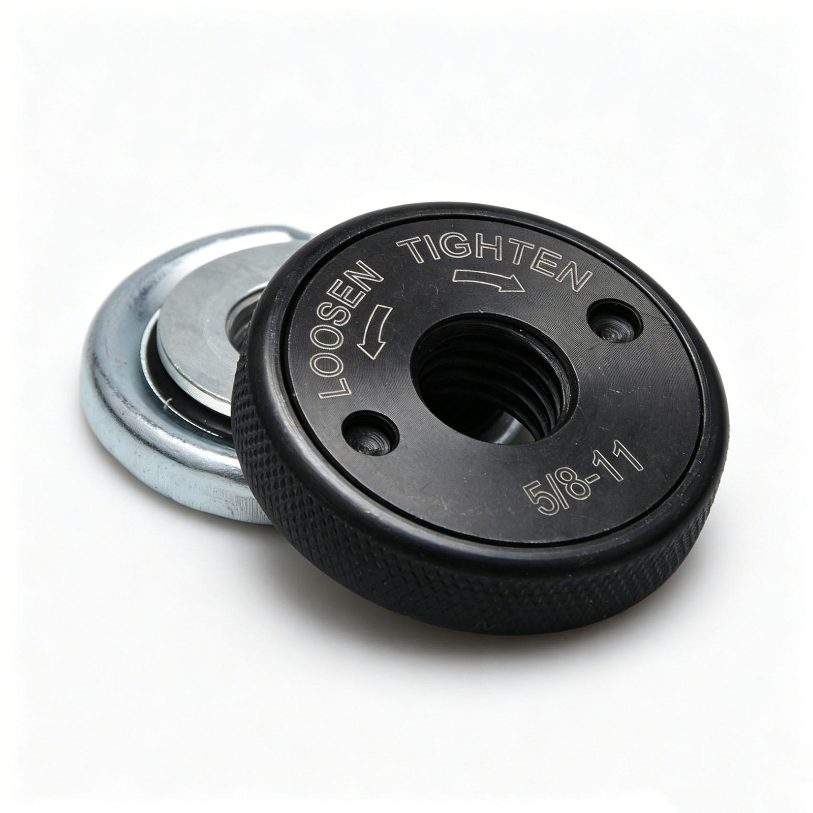 5/8&Prime;-11 Angle Grinder Flange Nut Kit D-Ring & Knurled Nuts for 4.5&Prime;-9&Prime; Grinders