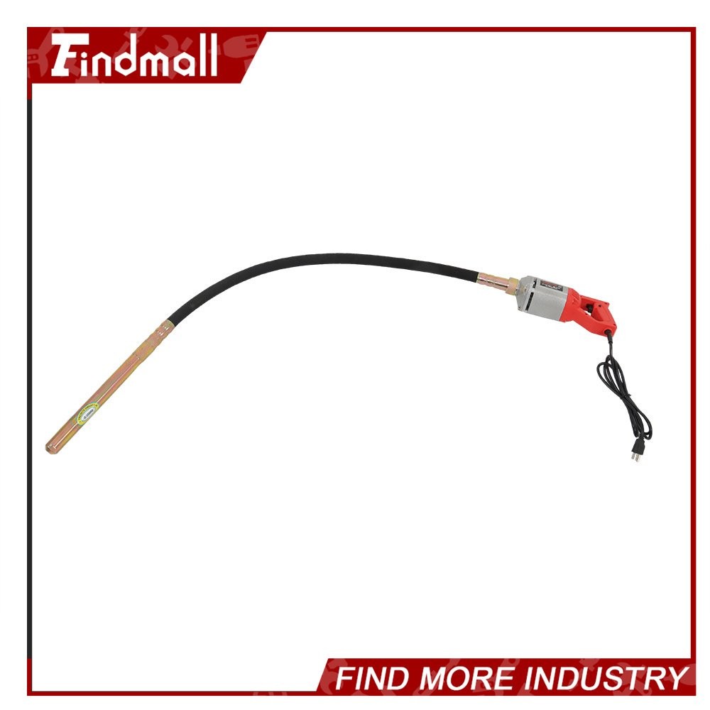 Findmall 1300W 110V Concrete Vibrabrater With 5 Feet Long Shaft Concrete Tool