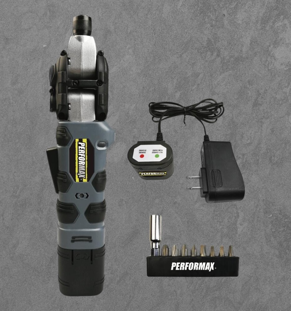Performax 8 Volt Cordless 1/4&Prime; Multi Pivot Driver Kit W/ Battery Repair Tool NEW