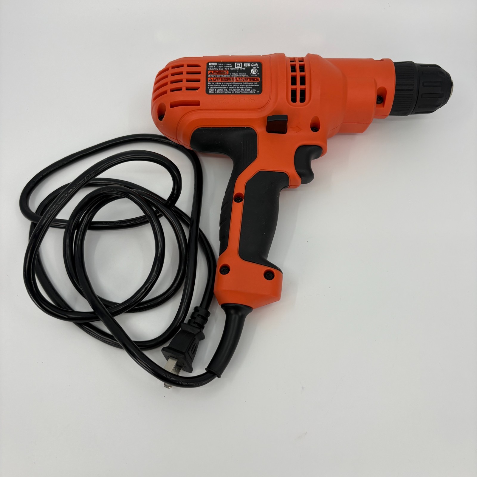 Black+Decker DR260 3/8 Corded Drill 5.5A Variable Speed Tested Working