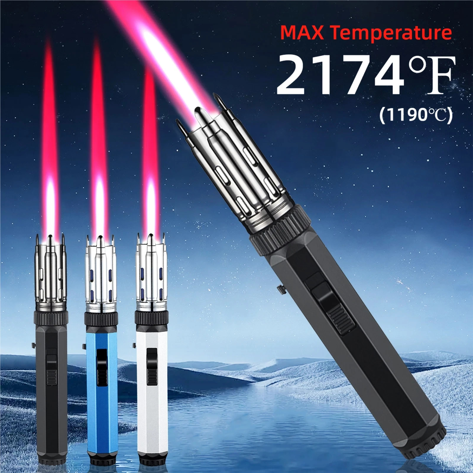 Spray Gun Lighter High Temp Welding Torch Direct Blowing Gas Windproof Lighter