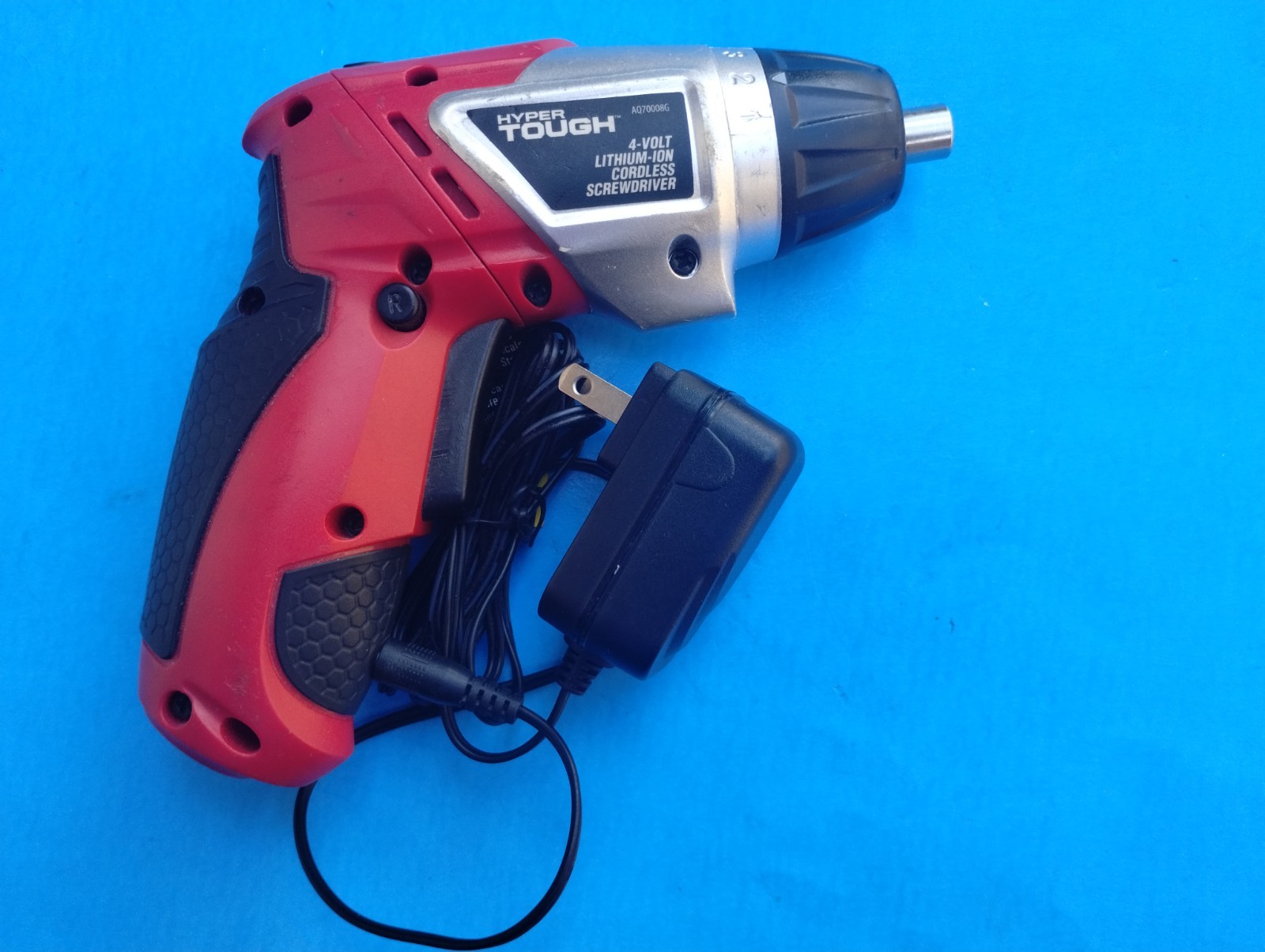 Hyper Tough 4V Lithium Ion Cordless Screwdriver AQ70008G w/ Charger, Tested!