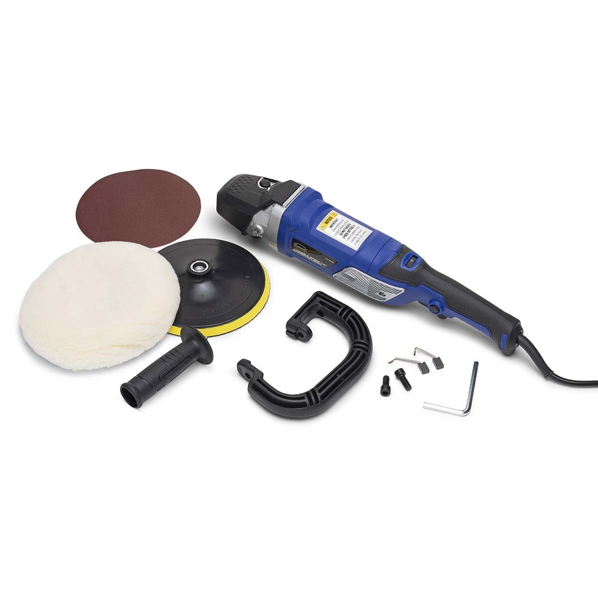 Eastwood Variable Speed 7-9&Prime; Buffer Polisher 10 AMP Motor with Brushes D handle