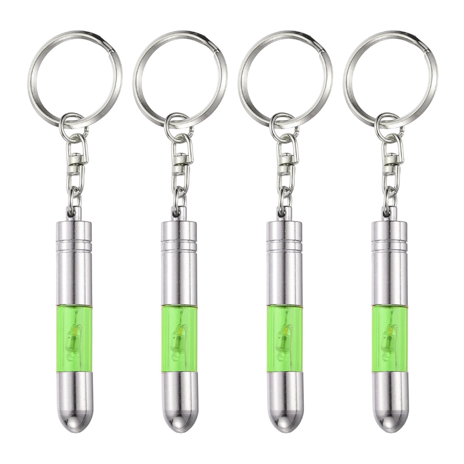 4pcs Anti-Static Keychain Car Static Human Body Electricity Discharge Green