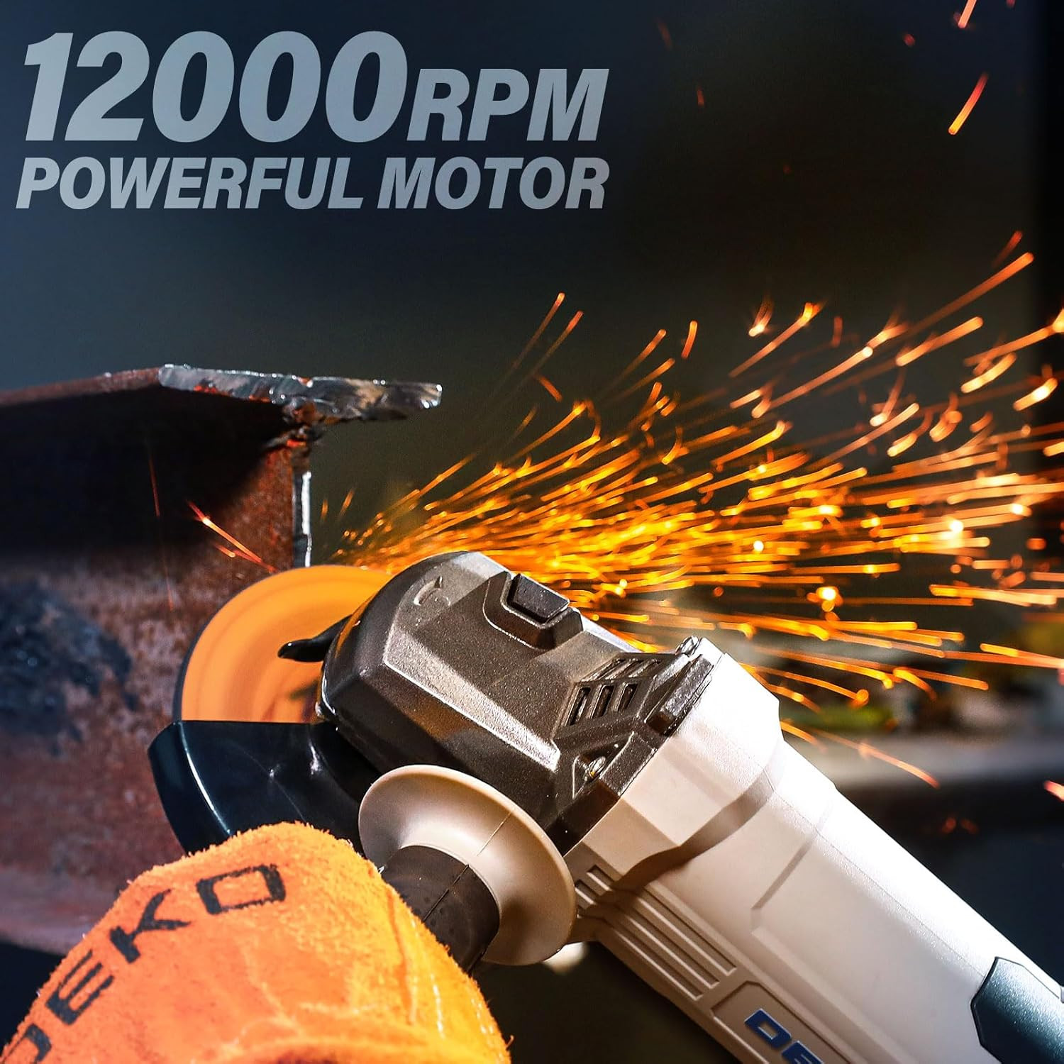 Angle Grinder Electric Power Tool: 4-1/2 Inch 7.5-Amp Hand Corded Angle Grinder
