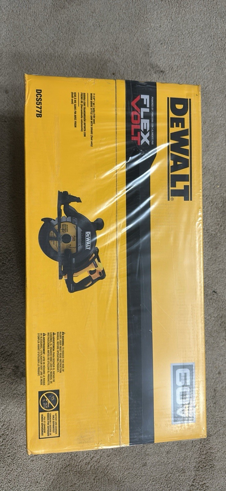 DEWALT FLEXVOLT 60V MAX 7-1/4in Cordless Circular Saw – DCS577B (Tool Only)