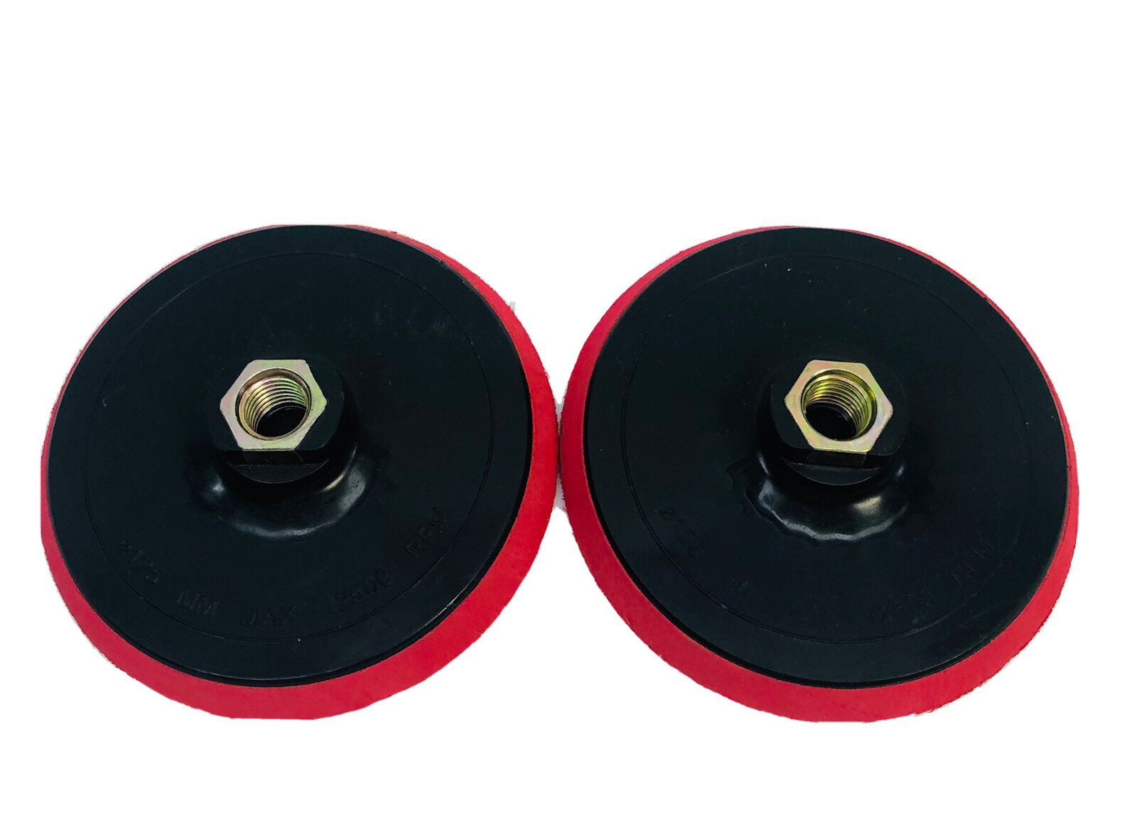 2 ROTARY BACKING PAD HOOK & LOOP BACKER PAD PLATE, 5/8-11 𝛷125MM MAX 12500 RPM