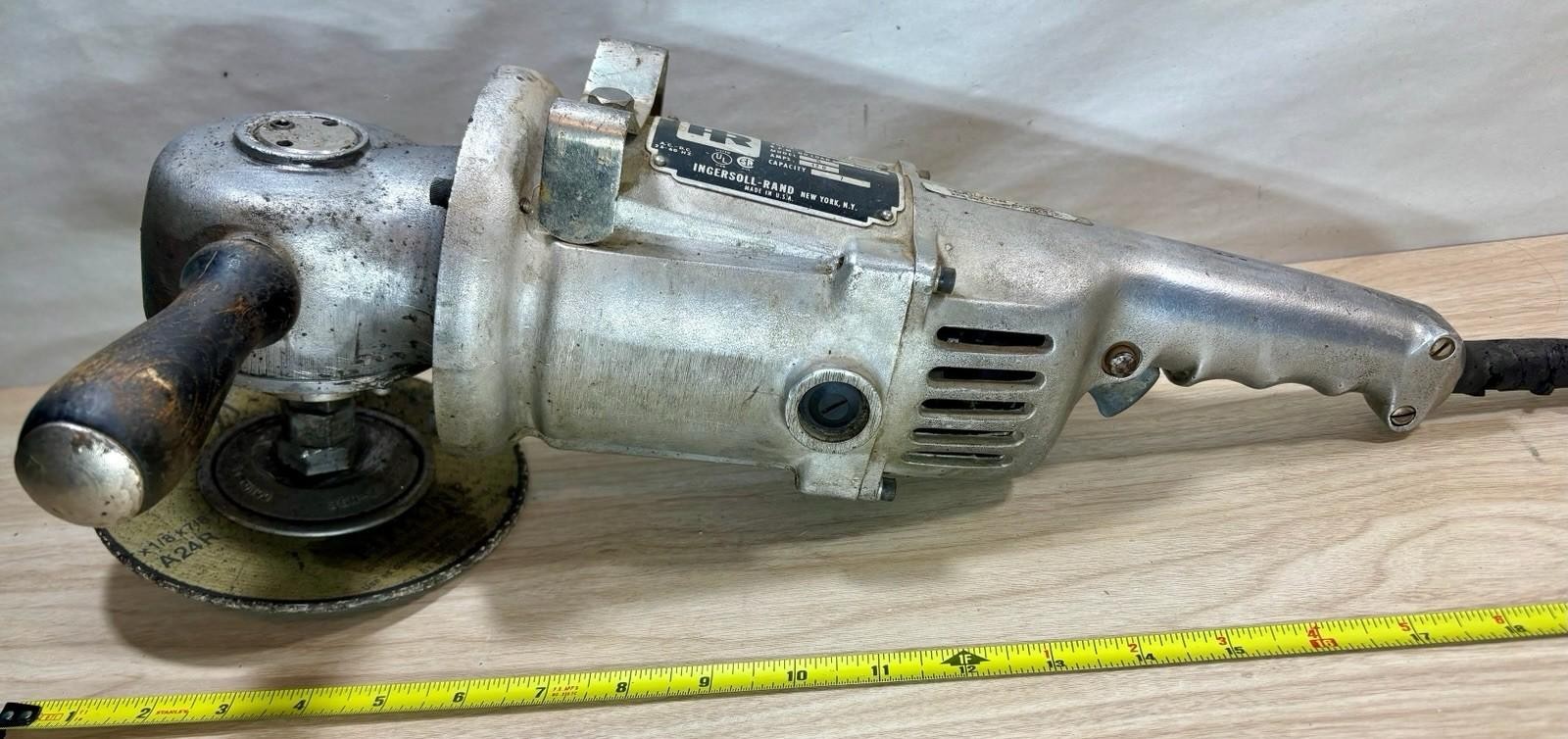 Vintage Ingersoll-Rand CAT 7763 Model G Heavy Duty Angle Grinder 5000 RPM 7&Prime;(G)