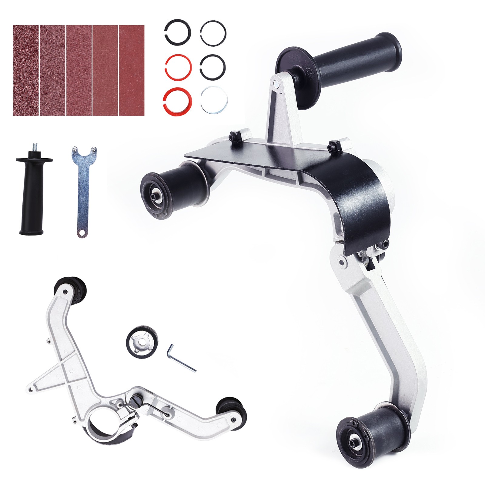 Uimoso Belt Sander Attachment for Angle Grinder with 10 Sanding Belts