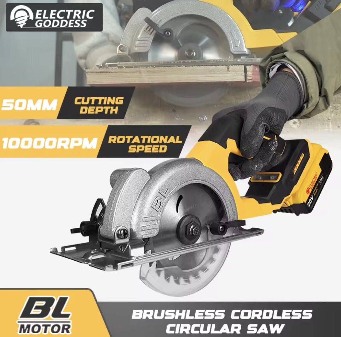 DeWalt Brushless Circular Saw…20V 1000W 10000RPM…DeWalt 50mm Compatible…