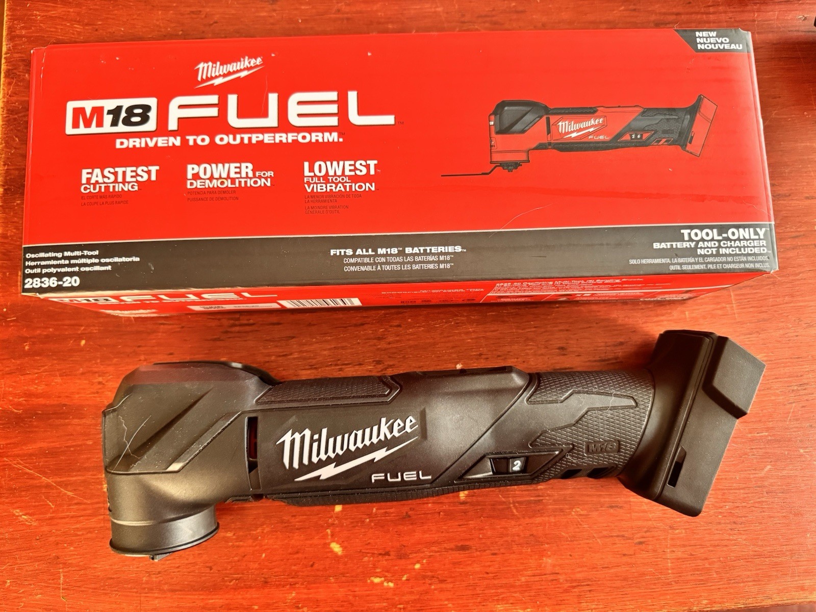 Black Milwaukee 2836-20 Oscillating Tool Blacked Out