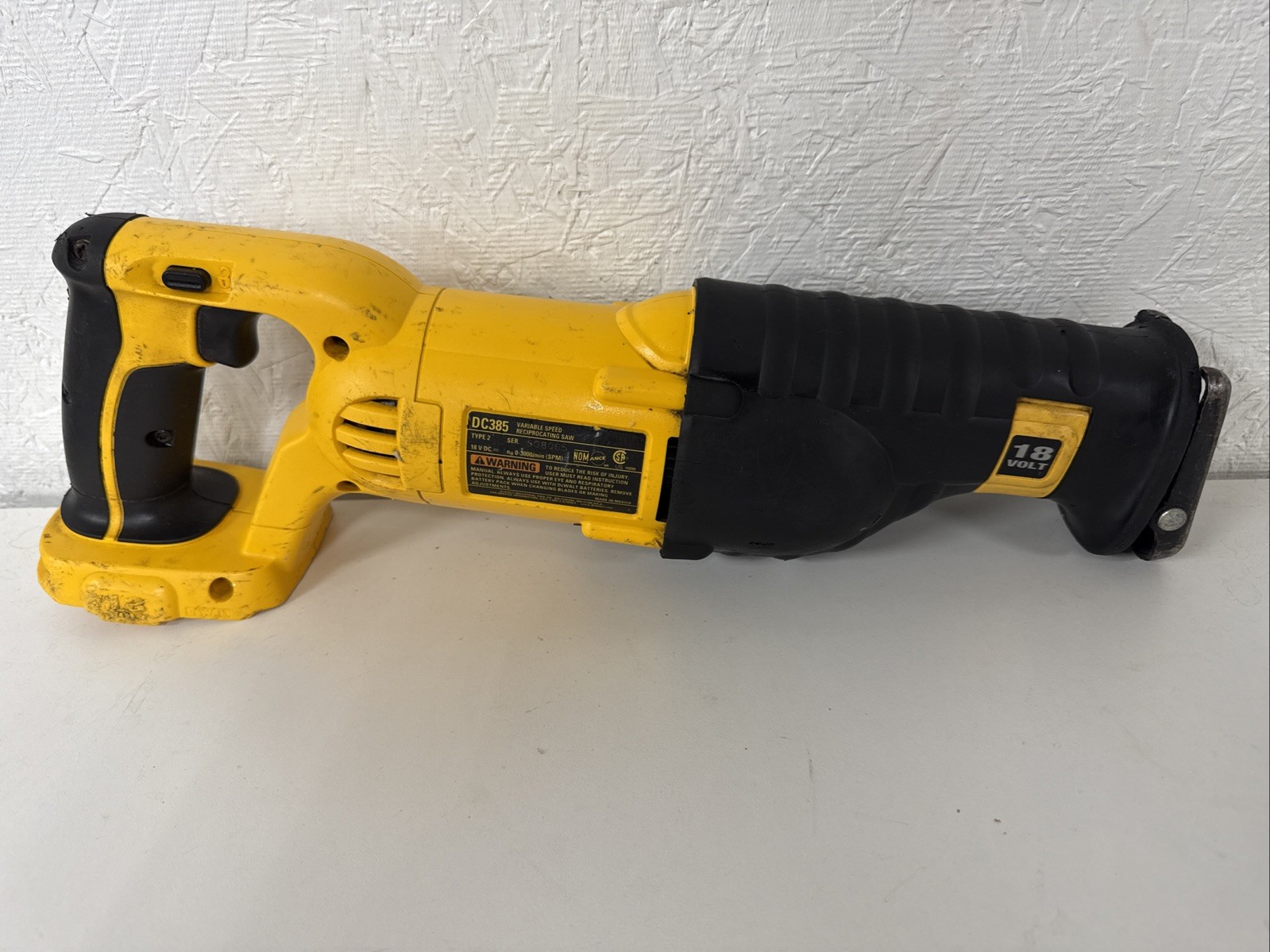 DeWalt DC385 18V Type 2 Variable Speed Reciprocating Saw Bare Tool ONLY Tested
