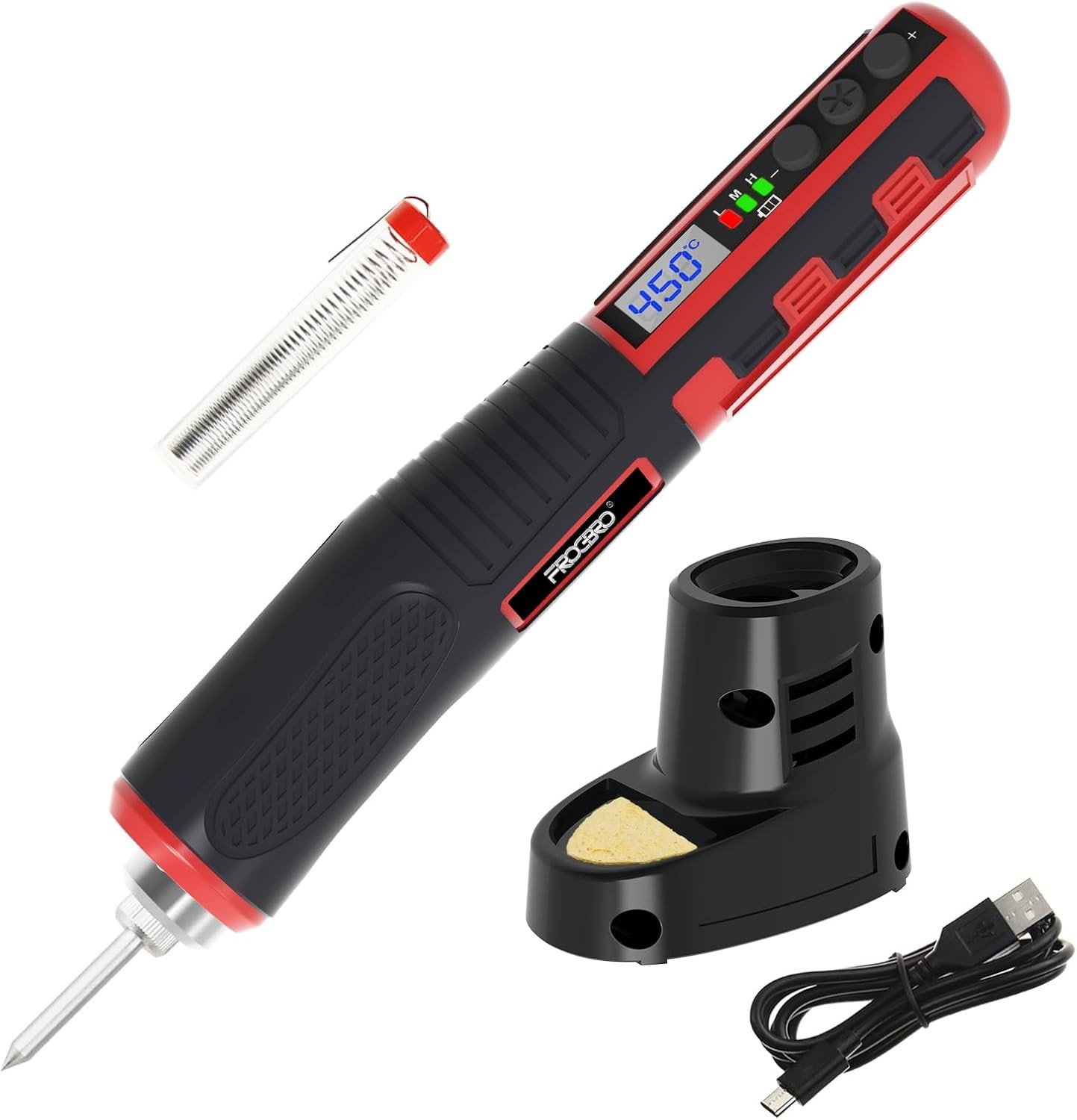 Lightweight Cordless Soldering Iron with Complete Pro Kit: Ready for Any Project