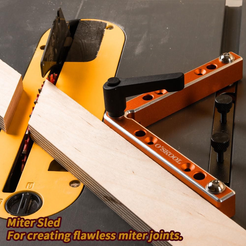 Tablesawmaster Multi Jig for Thin Ripping, Miter Cut, and Table Saw Alignment Wo