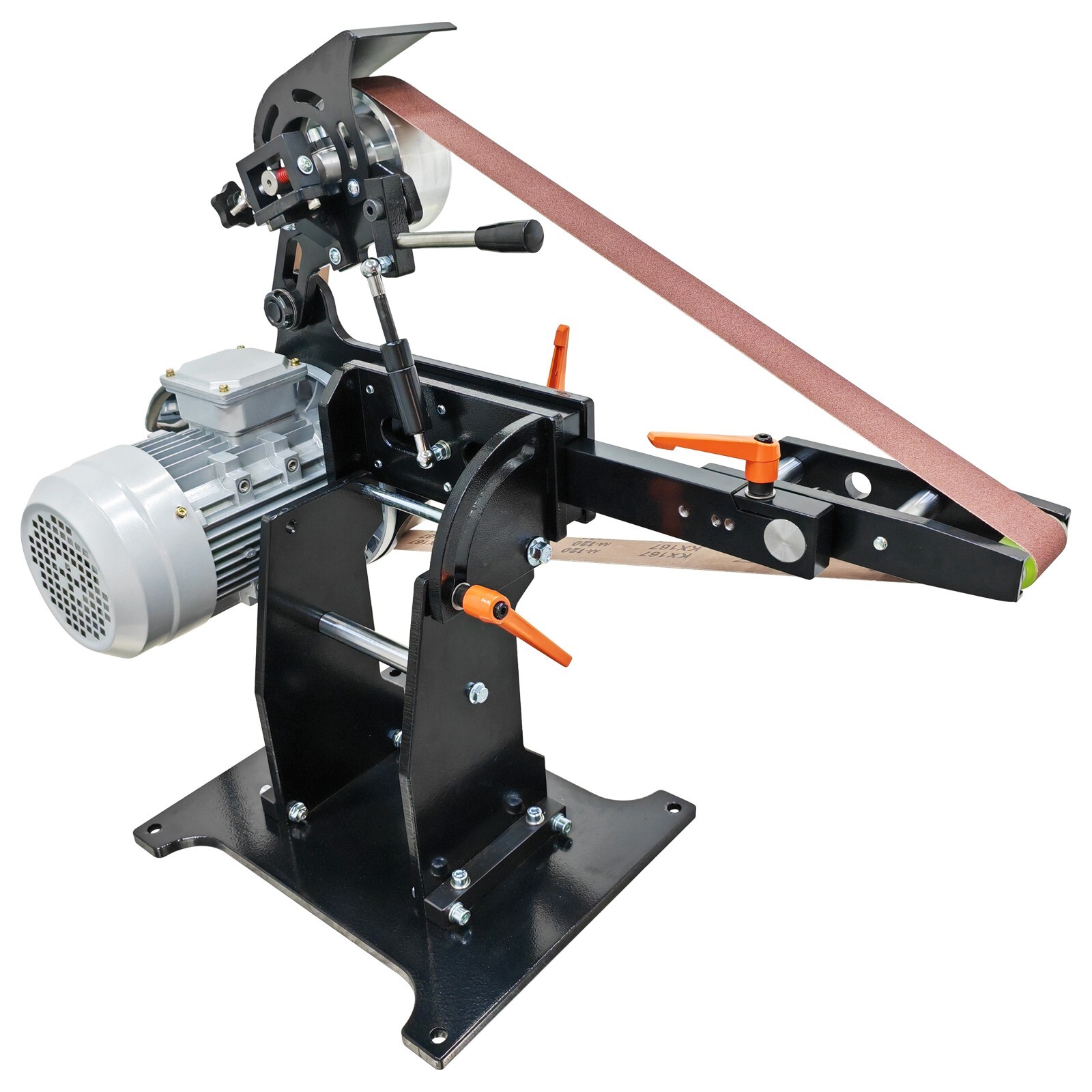 220V Belt Sander Grinder 71&Prime;x2&Prime; Arc/Flat/Concave Sander Can Be Flipped Multi-fun
