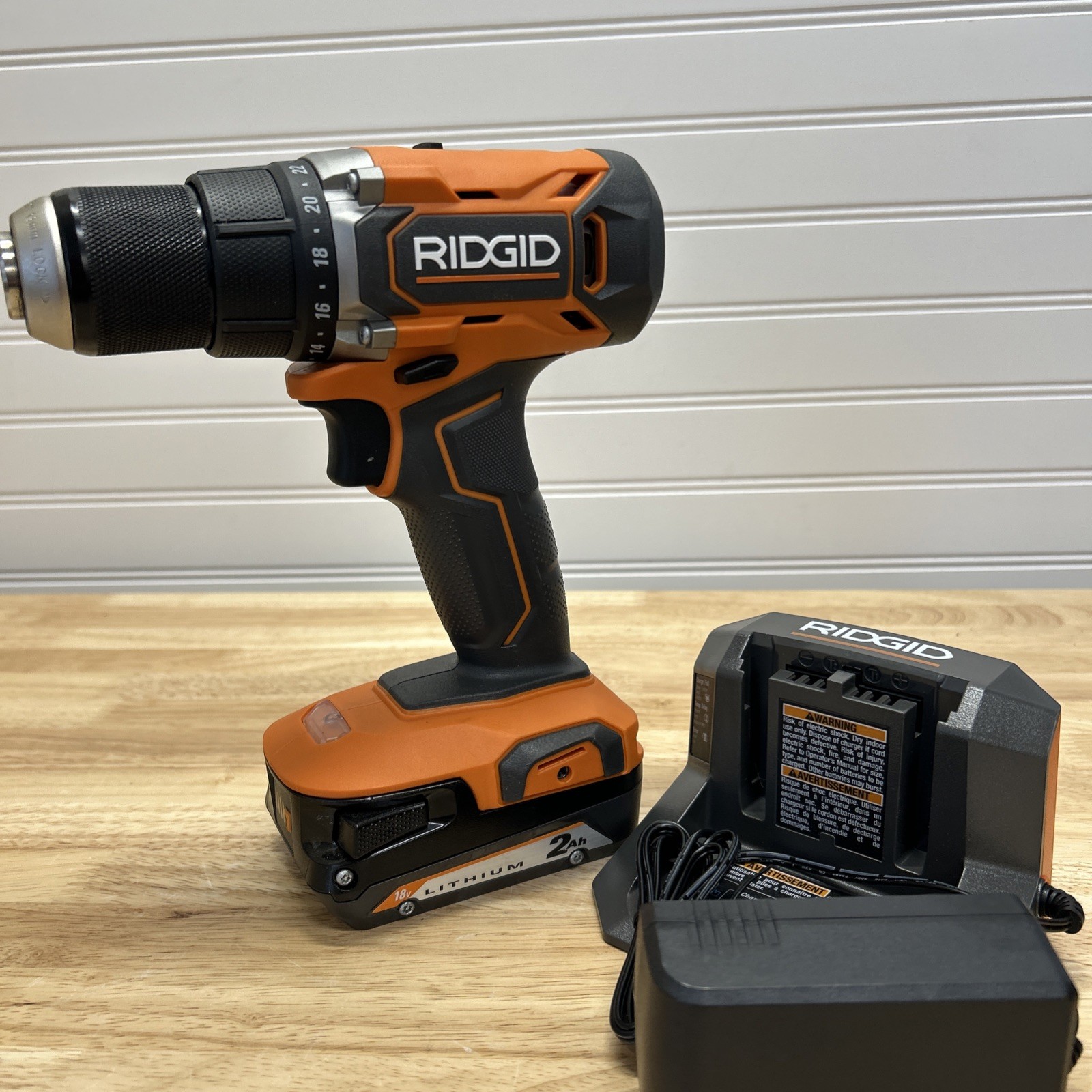 RIDGID R86001 18V Lithium-Ion Compact Drill/Driver – Orange