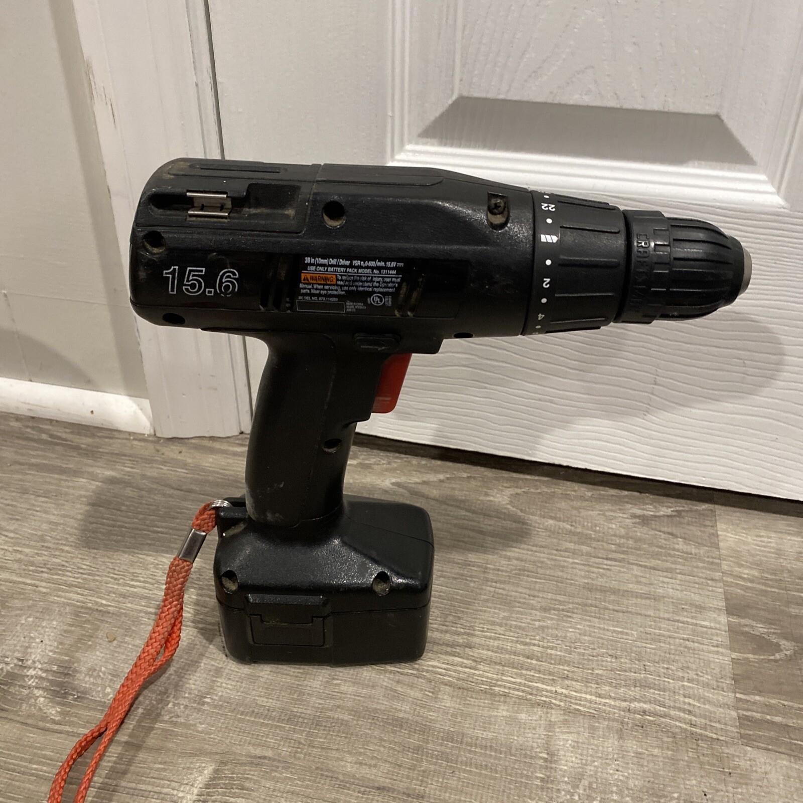 Craftsman 15.6V Industrial 3/8&Prime; Drill/Driver & Battery Untested Includes Case
