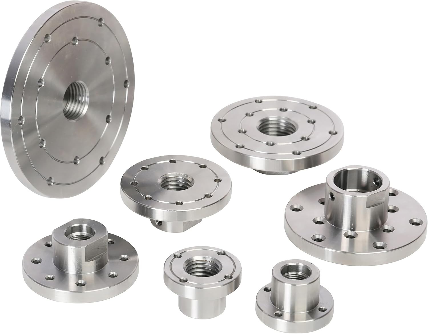 Heavy-Duty 3&Prime; Alloy Steel Lathe Faceplate with Hand-Tightened 1&Prime;x8TPI Thread