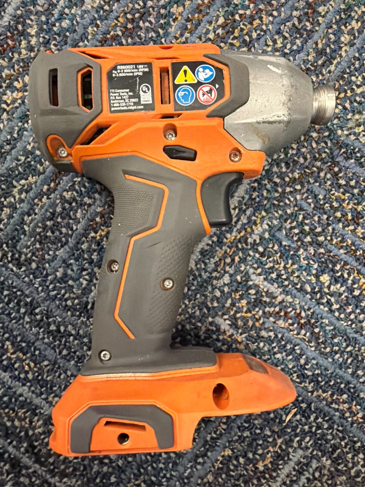 Ridgid 18-Volt 18V 1/4&Prime; Hex Impact Driver R860021 (Tool Only)