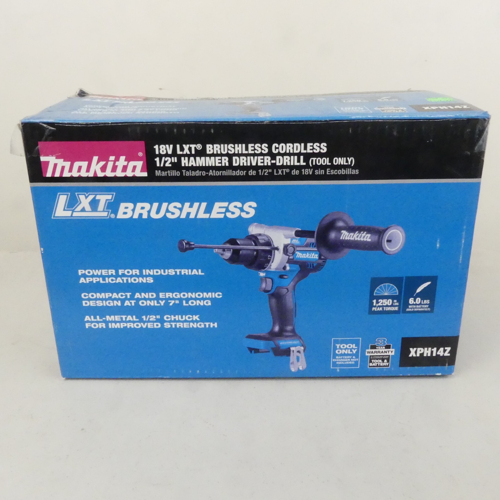 Makita XPH14Z 18 V Brushless Cordless Hammer Driver Tool Only