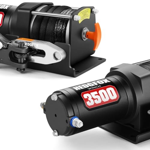 3500lb Electric Power Winch Kit Synthetic Rope Waterproof IP65 with Wireless