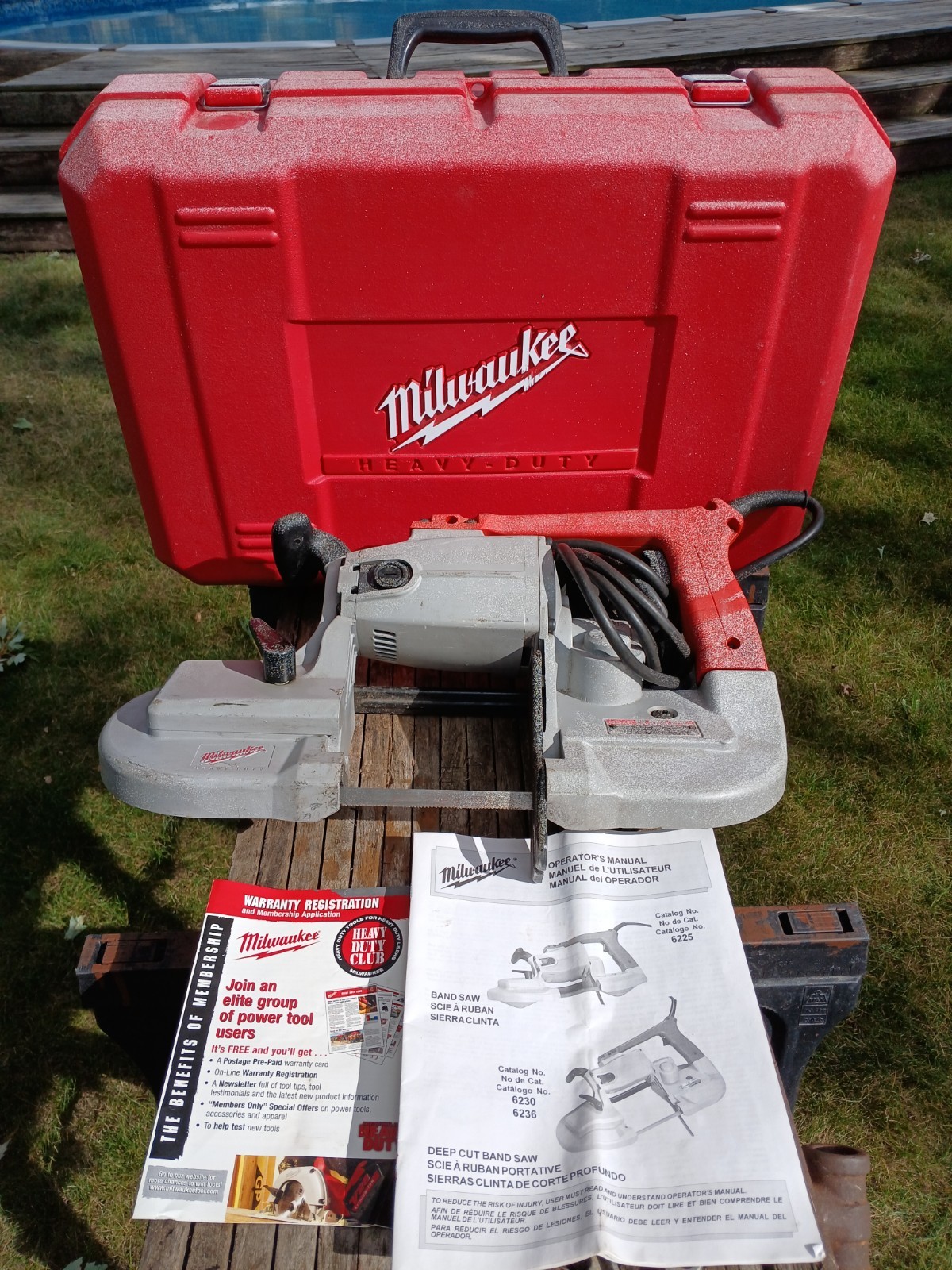 Milwaukee No. 6232-6 Corded Deep Cut Portable Band Saw w/ Hard Sided Case