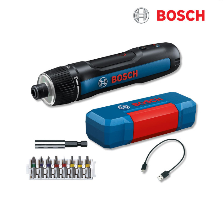 Bosch Go 3 Cordless Screwdriver 3.6V 2.0Ah USB-C Rechargeable Power Tool Set