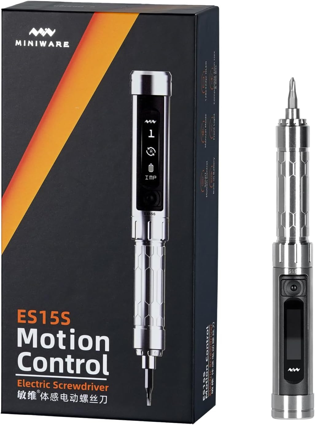 YKEY Original MINIWARE ES15S Mini Electric Power Screwdriver Rechargeable Portab