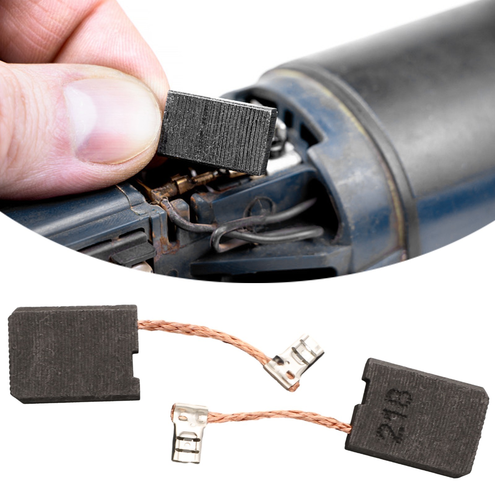 GA7060 GA7061R GA9060 GA9061 Carbon Brush Set Quality Replacement Parts (2pcs)