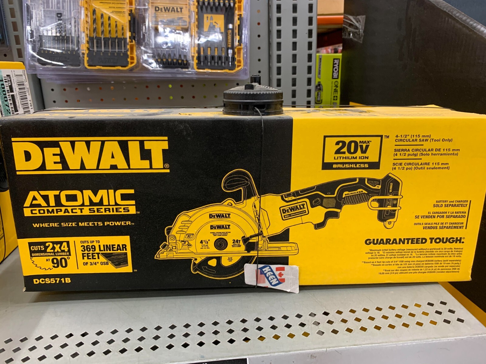 DEWALT CANADA 20-Volt MAX Cordless 4-1/2 in. Circular Saw (Tool Only)