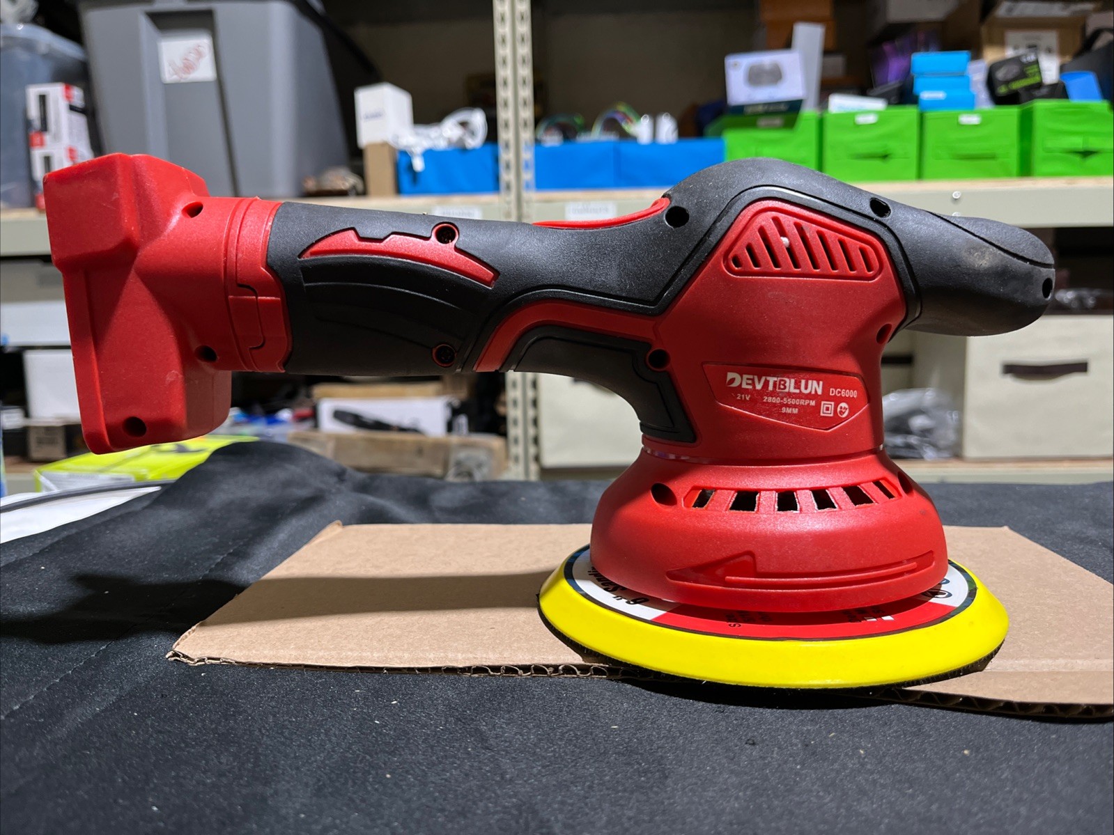 Cordless Car Polisher Adjustable Auto Electric Waxing Sanding