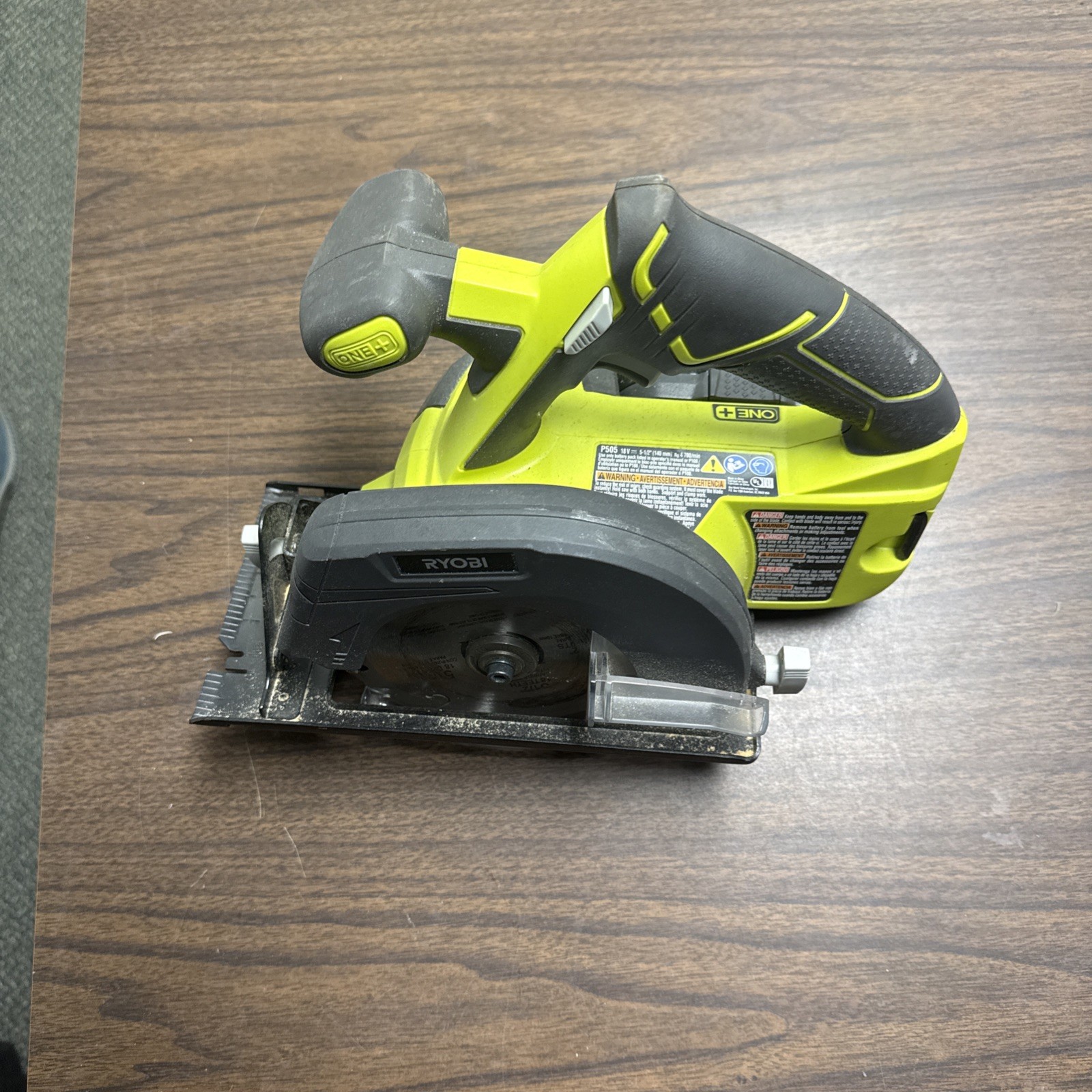 RYOBI CIRCULAR SAW P505VN W/BATTERY Portable Lithium 18v