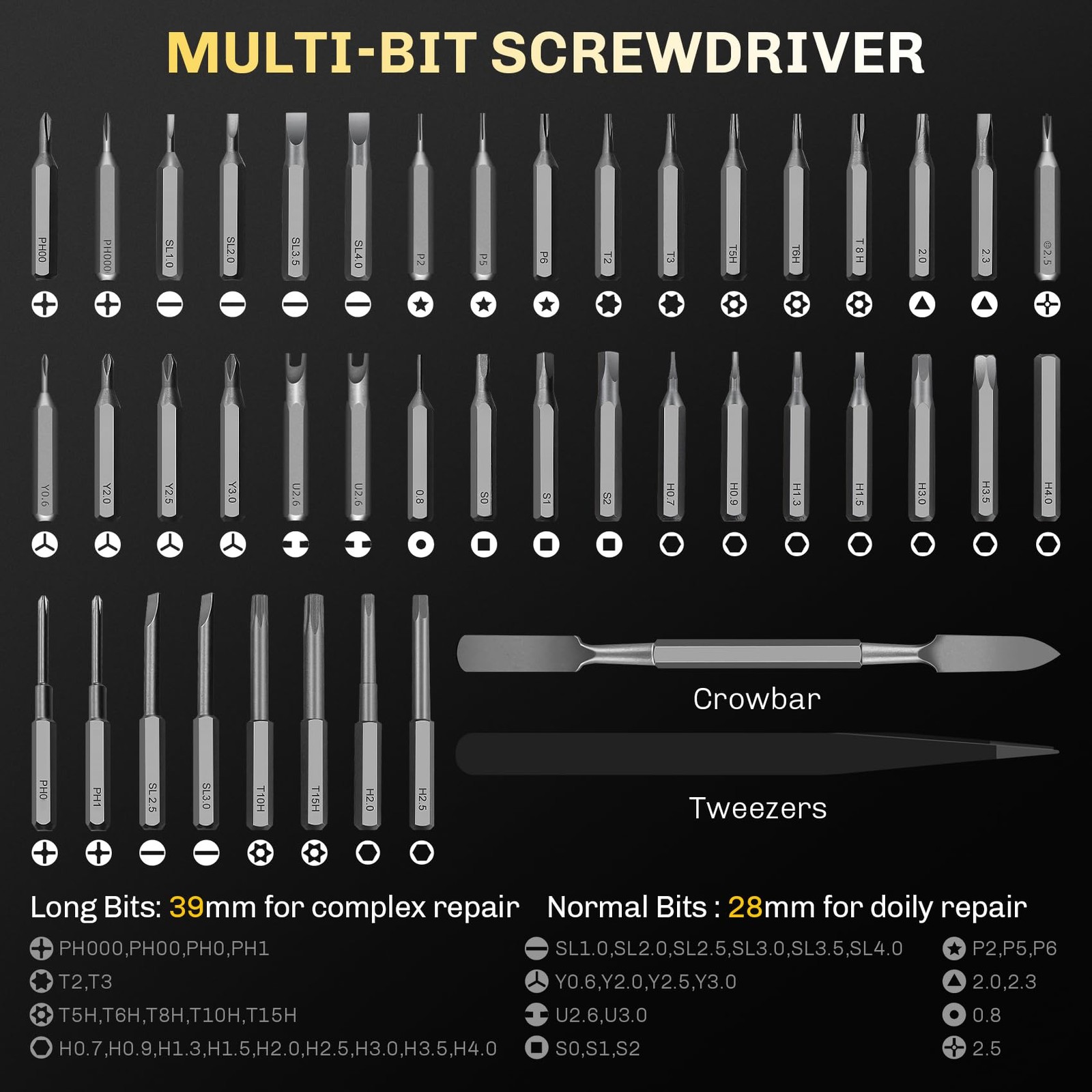 3.7V Precision Electric Screwdriver Set,50 IN 1 Small Power Magnetic Storage Min