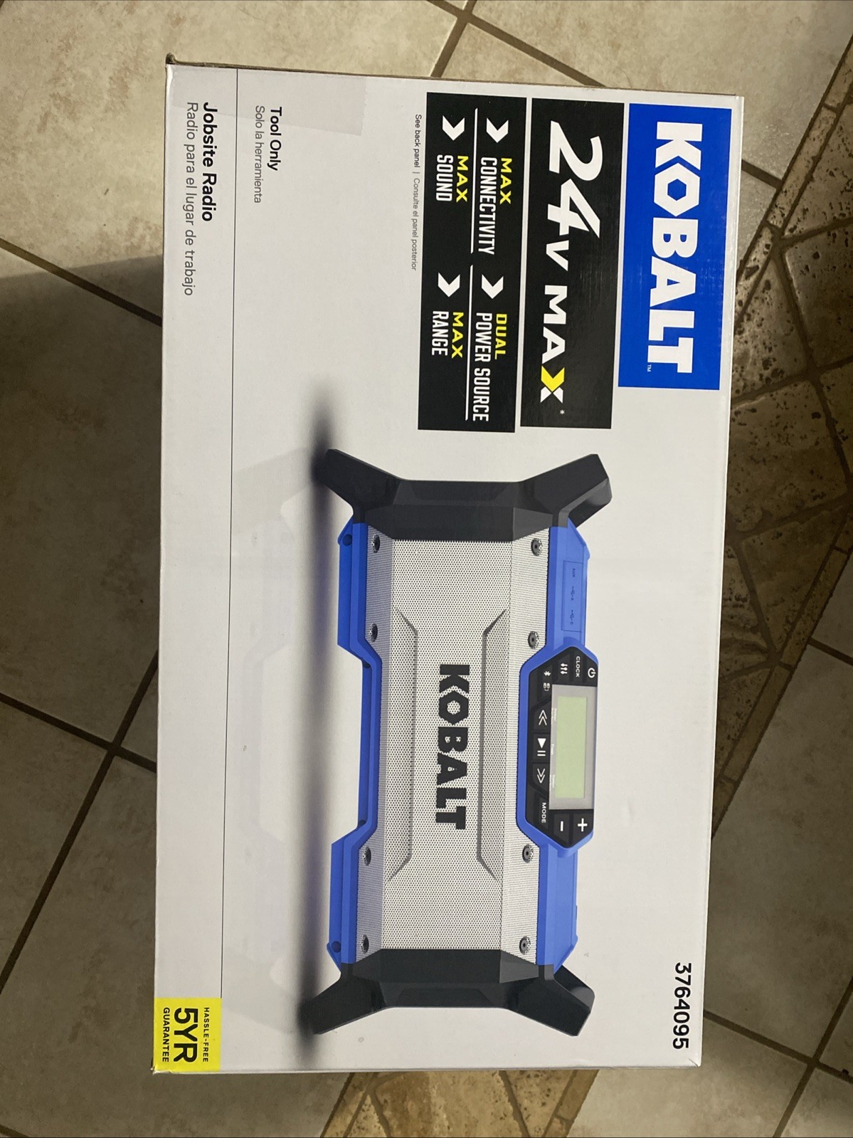 Kobalt KJR124B03 Wireless Jobsite Radio – Blue