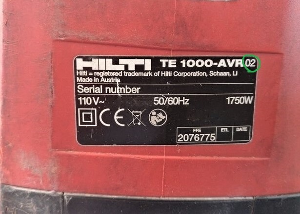Original Striker Piston HILTI TE1000 AVR (02) HIDRIVE #2093970 SEE PHOTOS