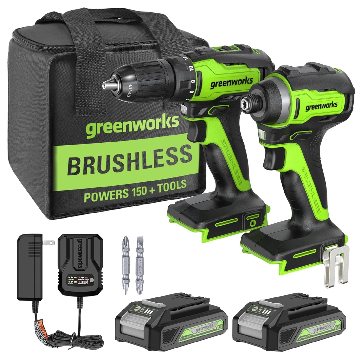 Electric Drill Set with High Torque & Storage Bag