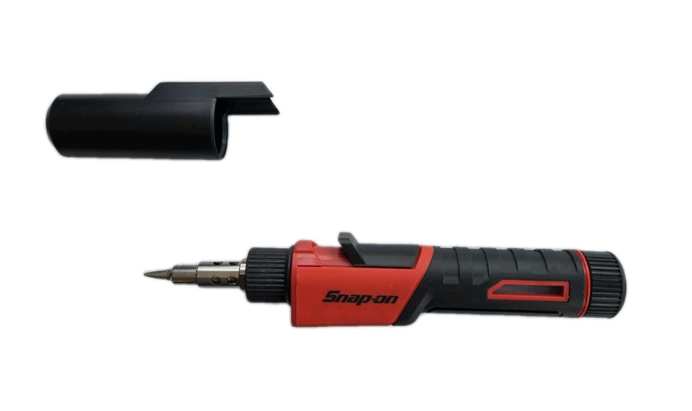 Snap On Tools Butane Soldering Iron 25-75W One Hand Operation Magnetic Stand NEW