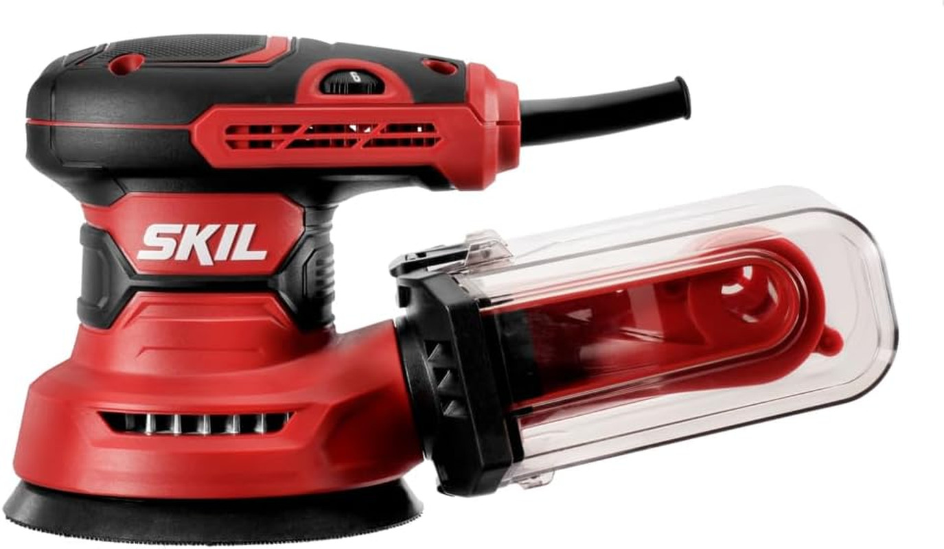 SKIL 5” Random Orbital Sander with Cyclonic Dust Box & 3Pc Sanding Sheet – SR211