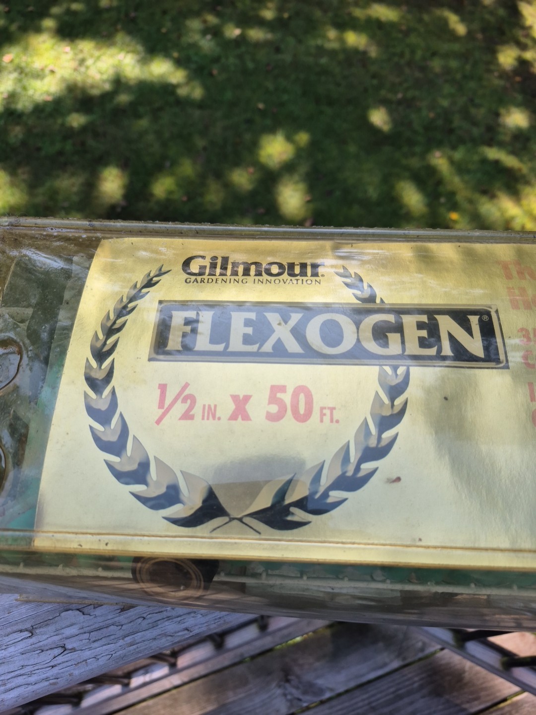 New Gilmour Flexogen 1/2 in. Dia. x 50 ft. L Heavy-Duty Hose w/ STORAGE BASKET