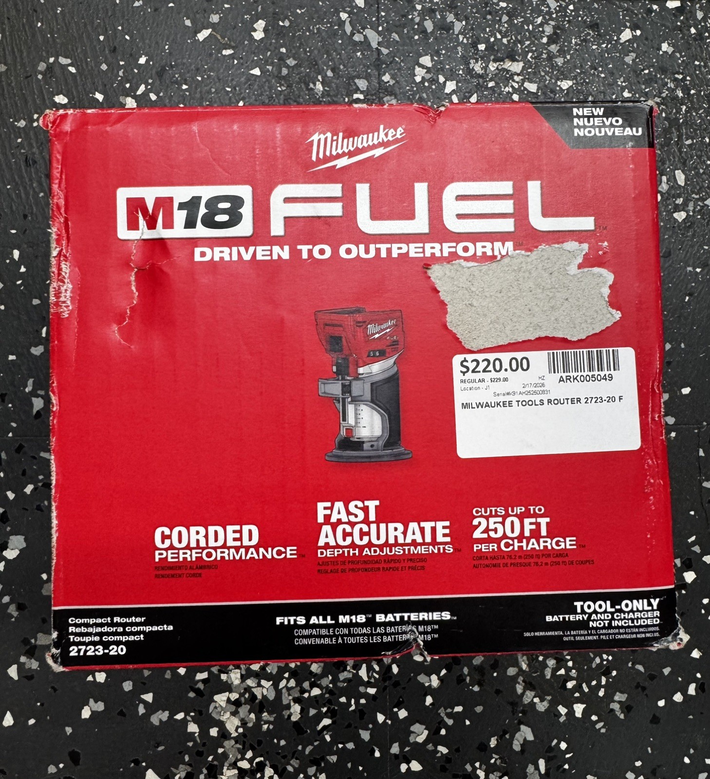 Milwaukee M18 FUEL Compact Router (2723-20)