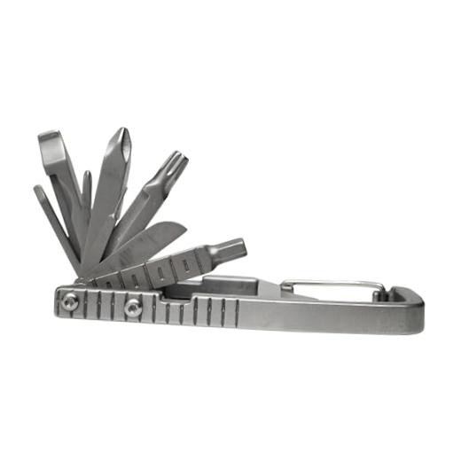 PELZ 12 in 1 Multi Tool Carabiner, Folding Tool Kit, Keychain Multitool,