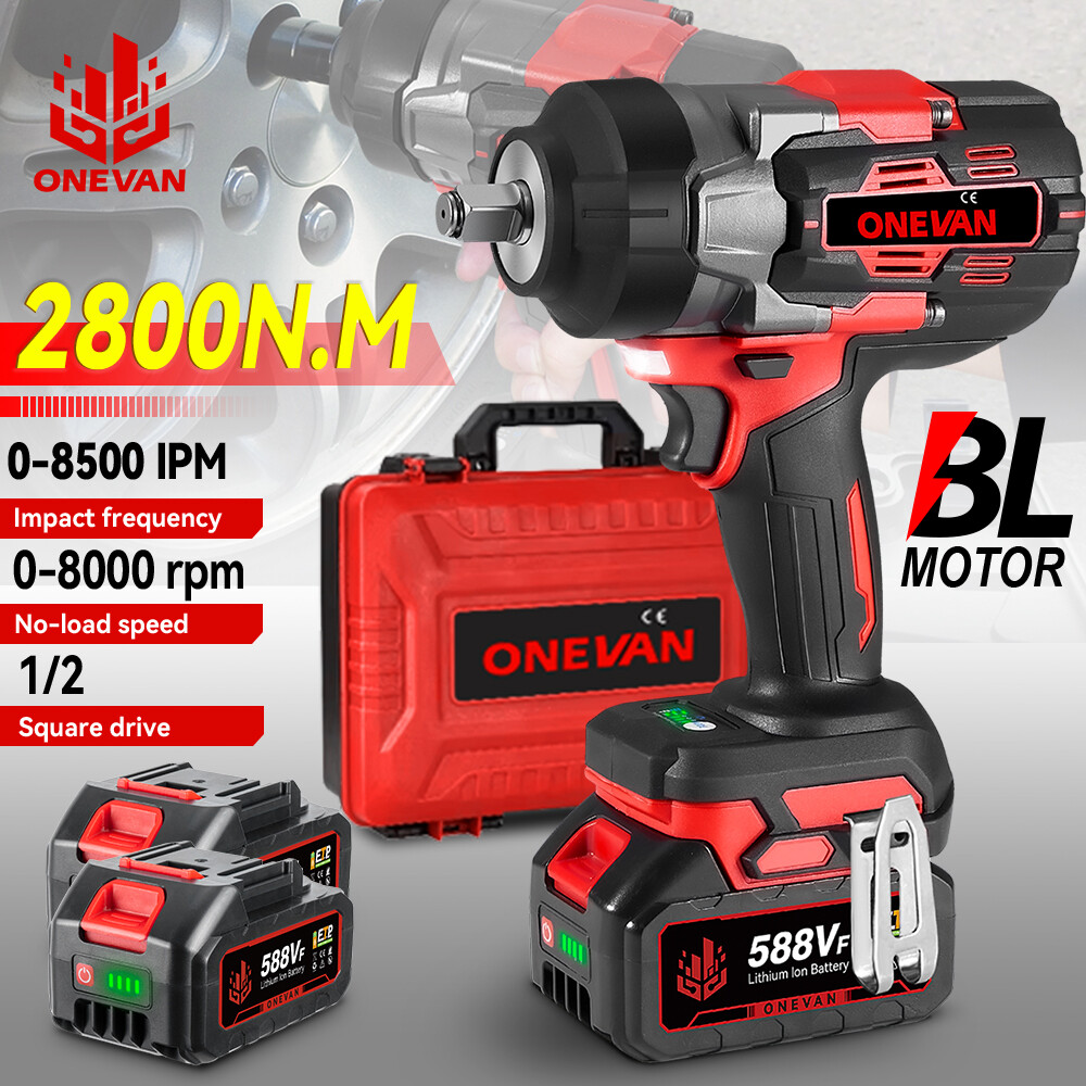 Cordless Impact Wrench 1/2&Prime; Impact Gun High Torque Power Impact Driver 2800Nm