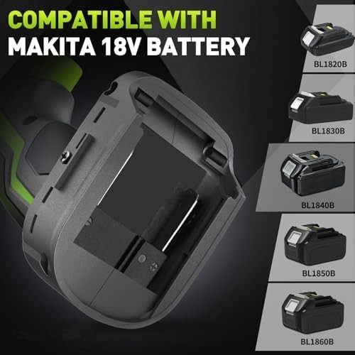 Cordless Impact Wrench 1/2 inch for Lug Nuts, 18V Brushless Power Impact Gun
