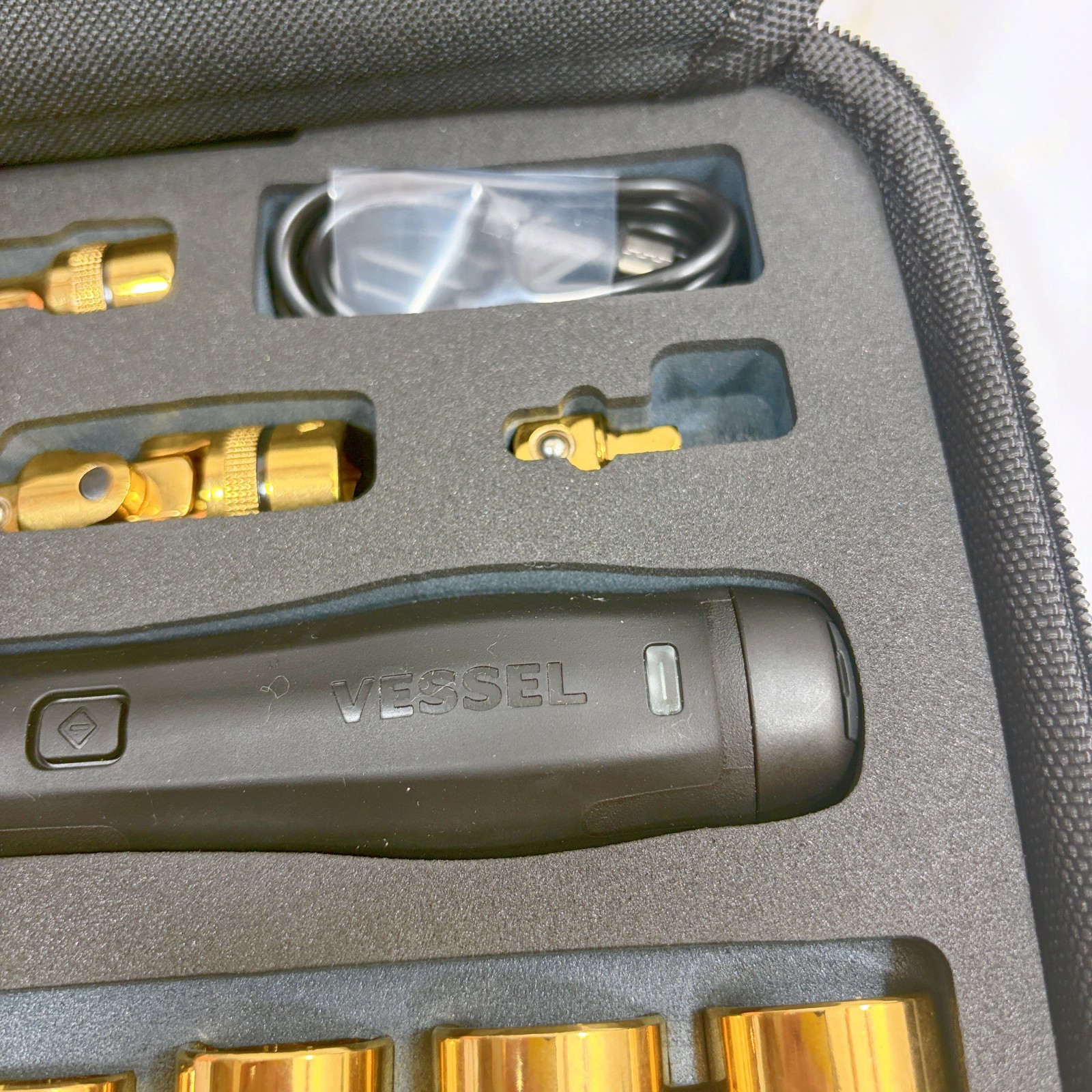 VESSEL 400ER3-1MGL Limited Gold Electric Slim Ratchet Set Bit Socket Adapter