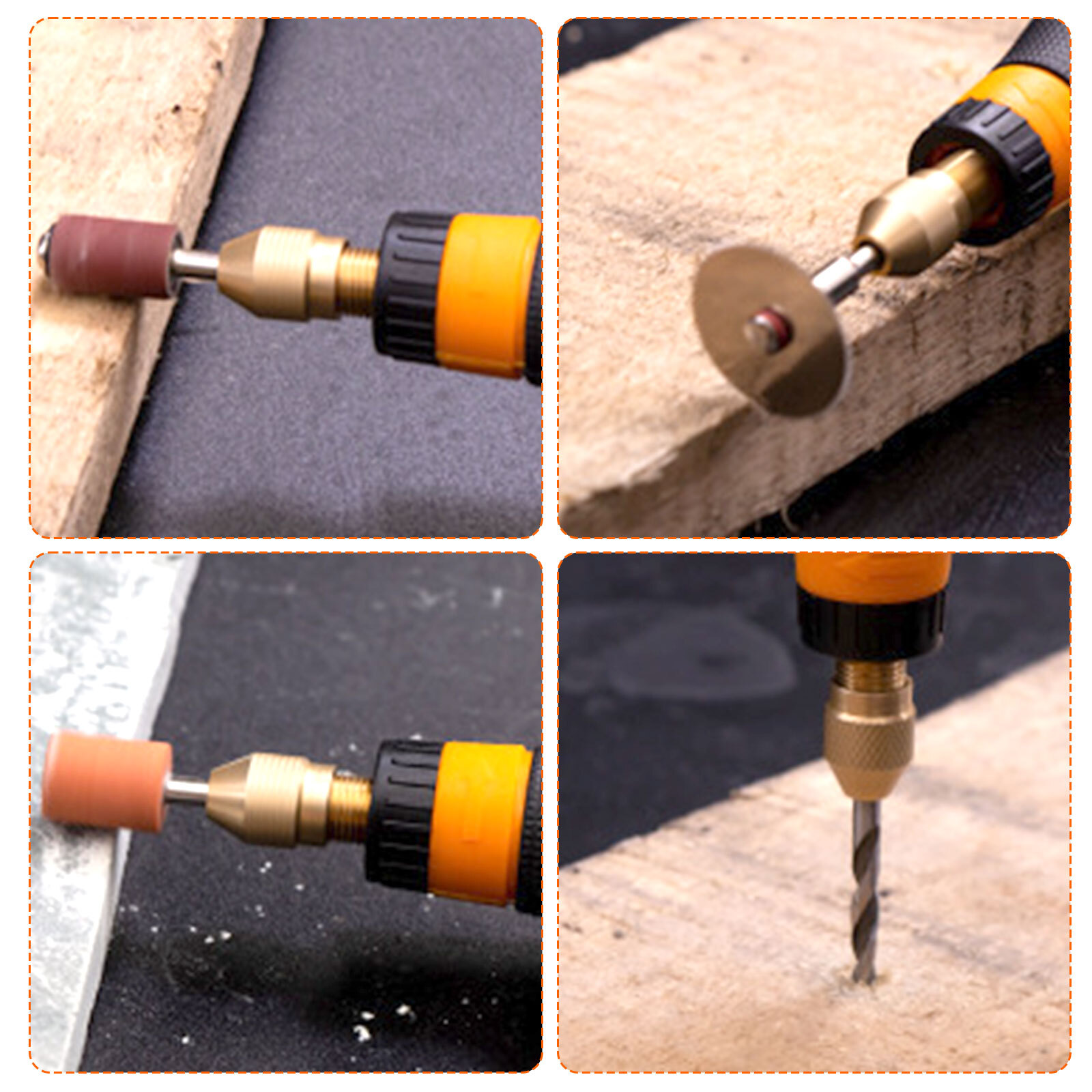 48PCS Abrasive Rotary Tool Accessories Grinding Sanding Cutting Polishing Set US